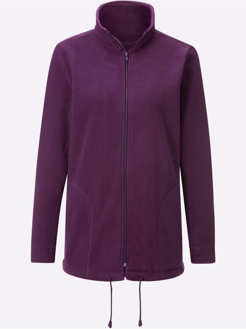 Veste Polaire Traitement Contre Les Bouloches - Taille Standard - Witt Prune - Kiabi