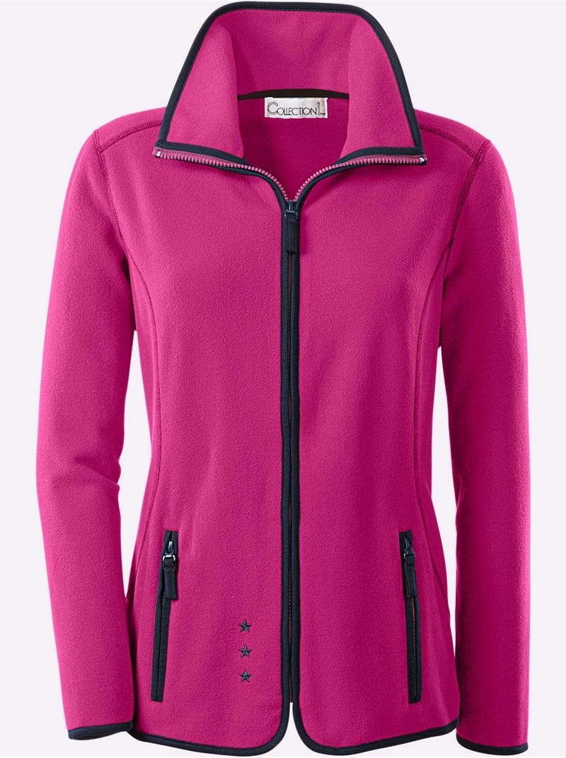 Veste Polaire Traitement Contre Les Bouloches - Taille Standard - Witt Rose fushia - Kiabi