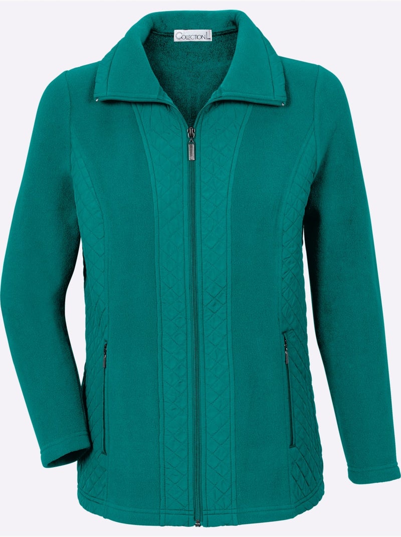 Veste polaire traitement contre les bouloches - taille standard - witt Turquoise - Kiabi