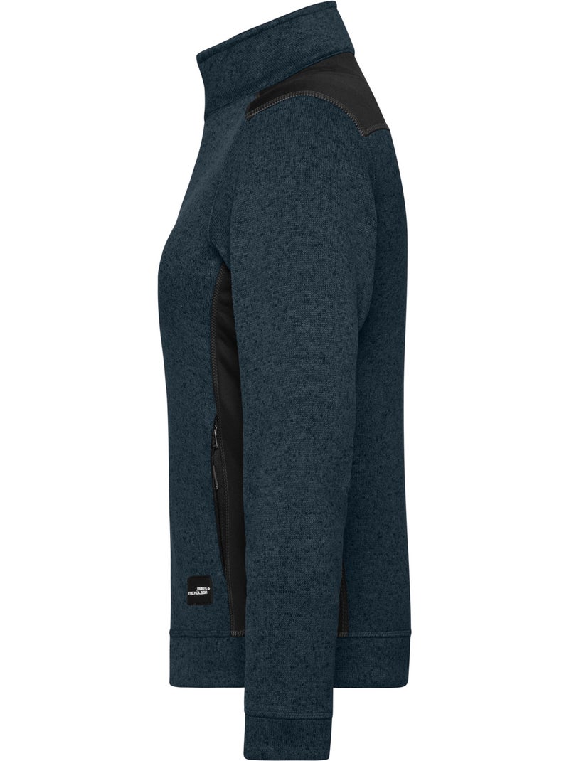 Veste polaire travail - james and nicholson Bleu marine - Kiabi
