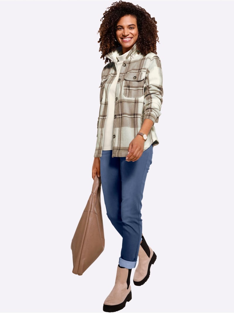 Veste polaire très doux - taille standard - witt Blanc Bleu - Kiabi
