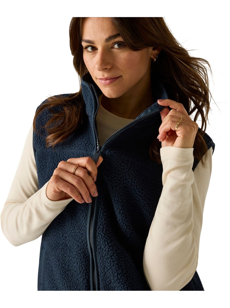 Veste polaire unie et sans manches à col montant frankie - regatta Bleu marine - Kiabi