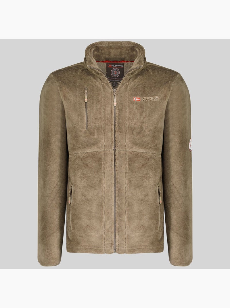 Veste polaire upload – geographical norway Taupe - Kiabi
