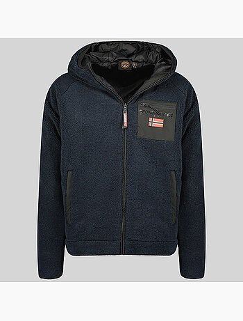 Veste polaire zippée à capuche udaf – geographical norway