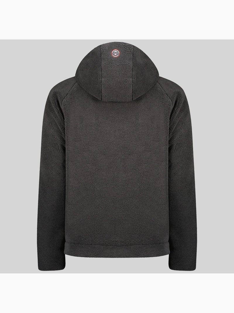 Veste polaire zippée à capuche udaf – geographical norway Gris foncé - Kiabi