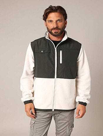 Veste polaire zippée bicolore
'Deeluxe'