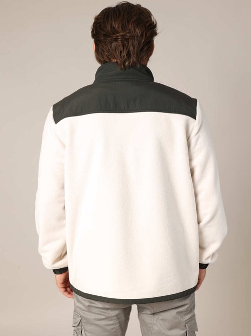 Veste polaire zippée bicolore
 'Deeluxe' - Kiabi