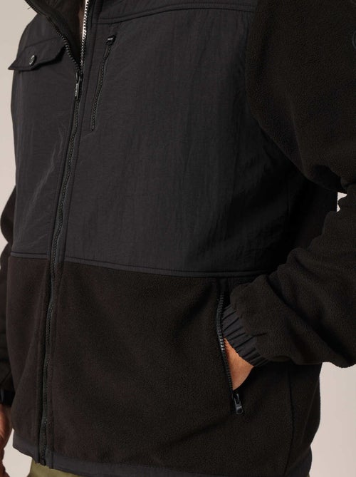 Veste polaire zippée bicolore
 'Deeluxe' - Kiabi