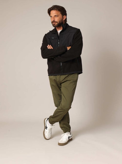 Veste polaire zippée bicolore
 'Deeluxe' - Kiabi