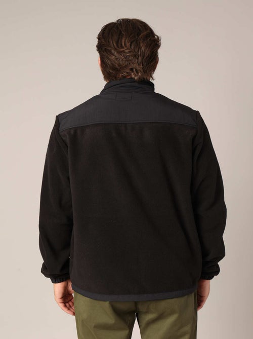 Veste polaire zippée bicolore
 'Deeluxe' - Kiabi