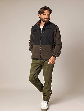 Veste polaire zippée bicolore
'Deeluxe'