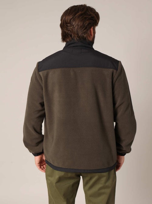 Veste polaire zippée bicolore
 'Deeluxe' - Kiabi