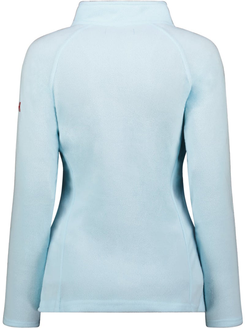 Veste polaire zippée col montant tugeak – canadian peak Bleu ciel - Kiabi