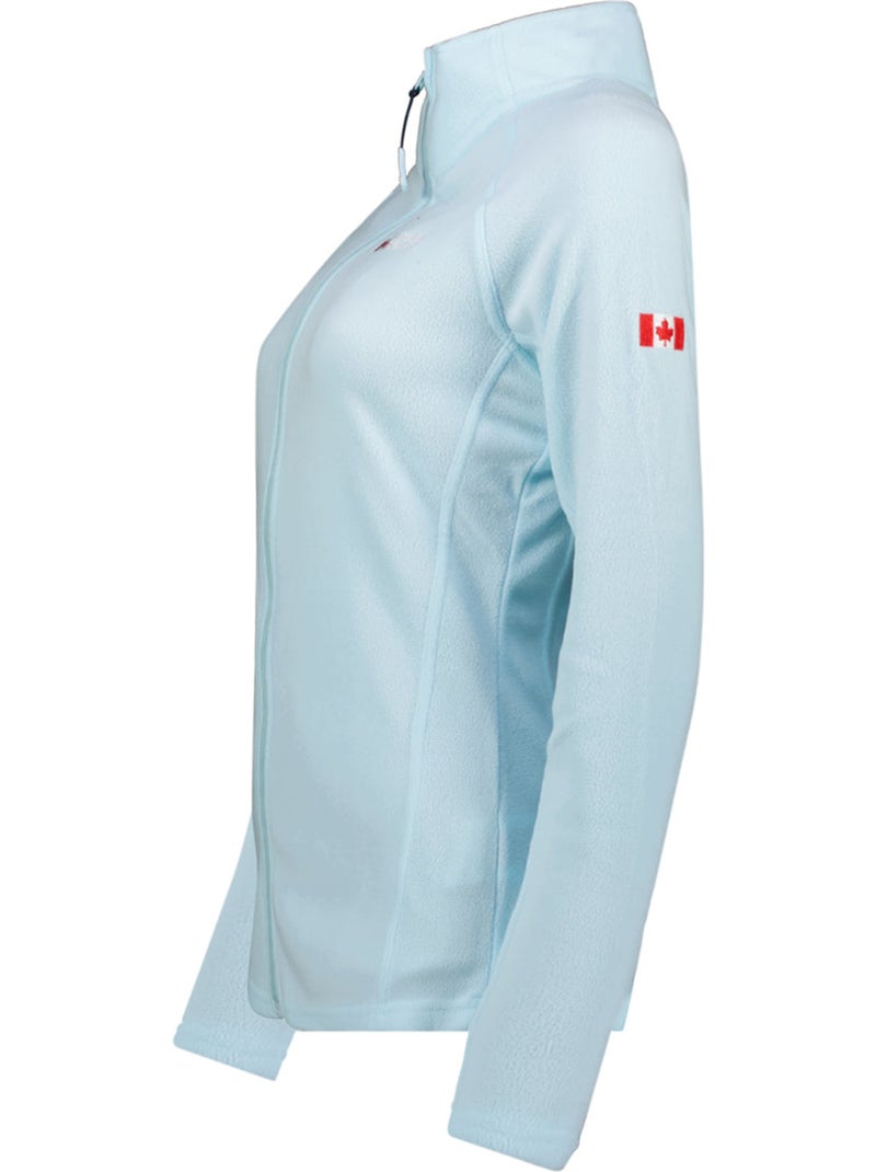Veste polaire zippée col montant tugeak – canadian peak Bleu ciel - Kiabi
