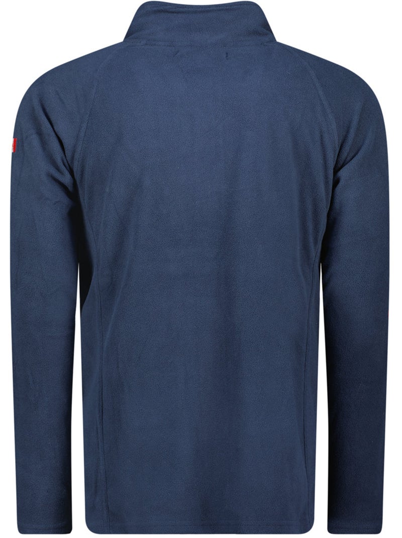 Veste polaire zippée col montant tugeak – canadian peak Bleu marine - Kiabi