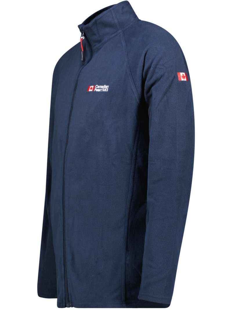 Veste polaire zippée col montant tugeak – canadian peak Bleu marine - Kiabi