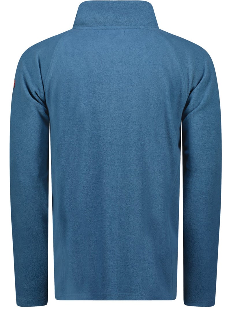 Veste polaire zippée col montant tugeak – canadian peak Bleu pétrole - Kiabi