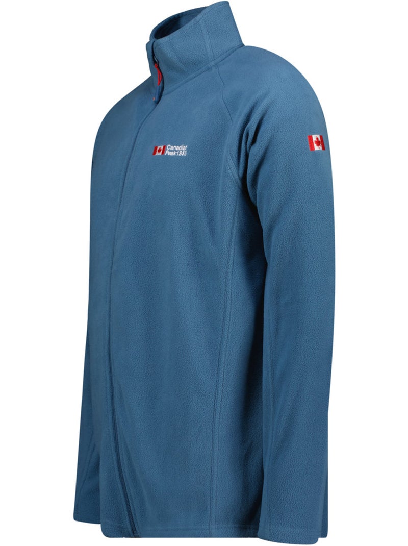 Veste polaire zippée col montant tugeak – canadian peak Bleu pétrole - Kiabi