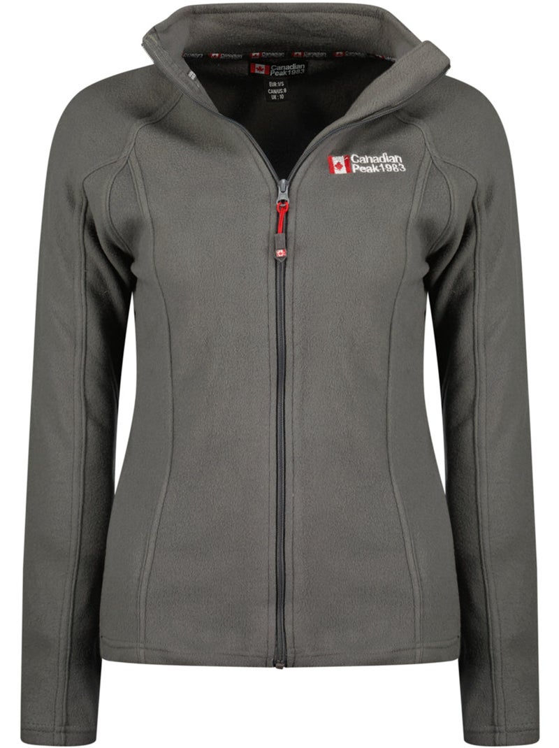 Veste polaire zippée col montant tugeak – canadian peak Gris foncé - Kiabi