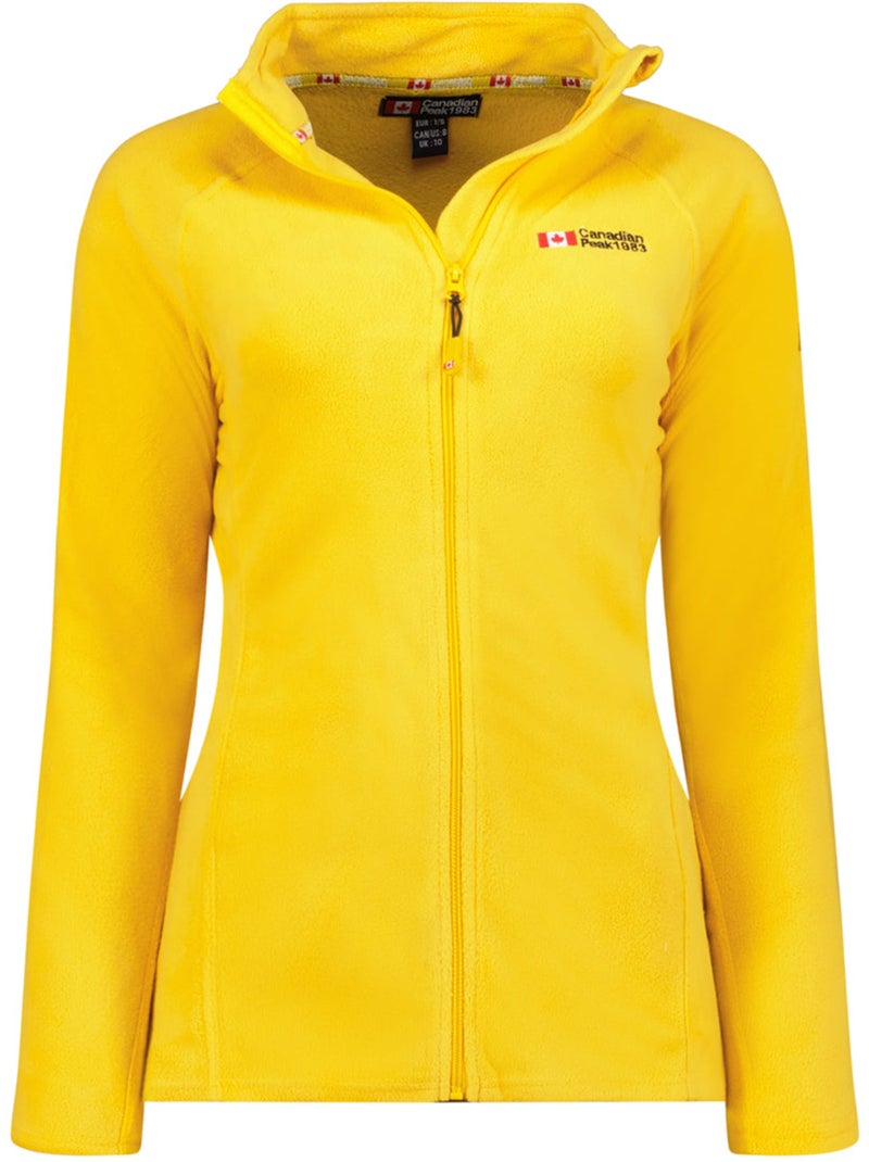 Veste polaire zippée col montant tugeak – canadian peak Moutarde - Kiabi