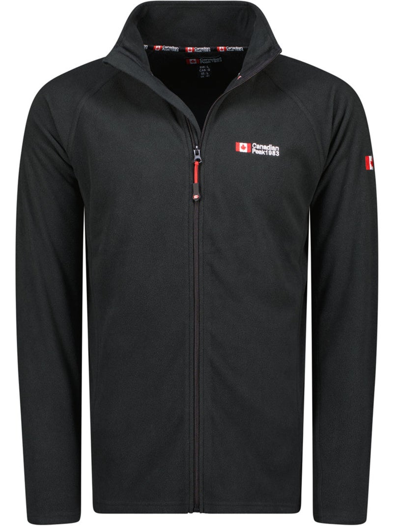 Veste polaire zippée col montant tugeak – canadian peak Noir - Kiabi
