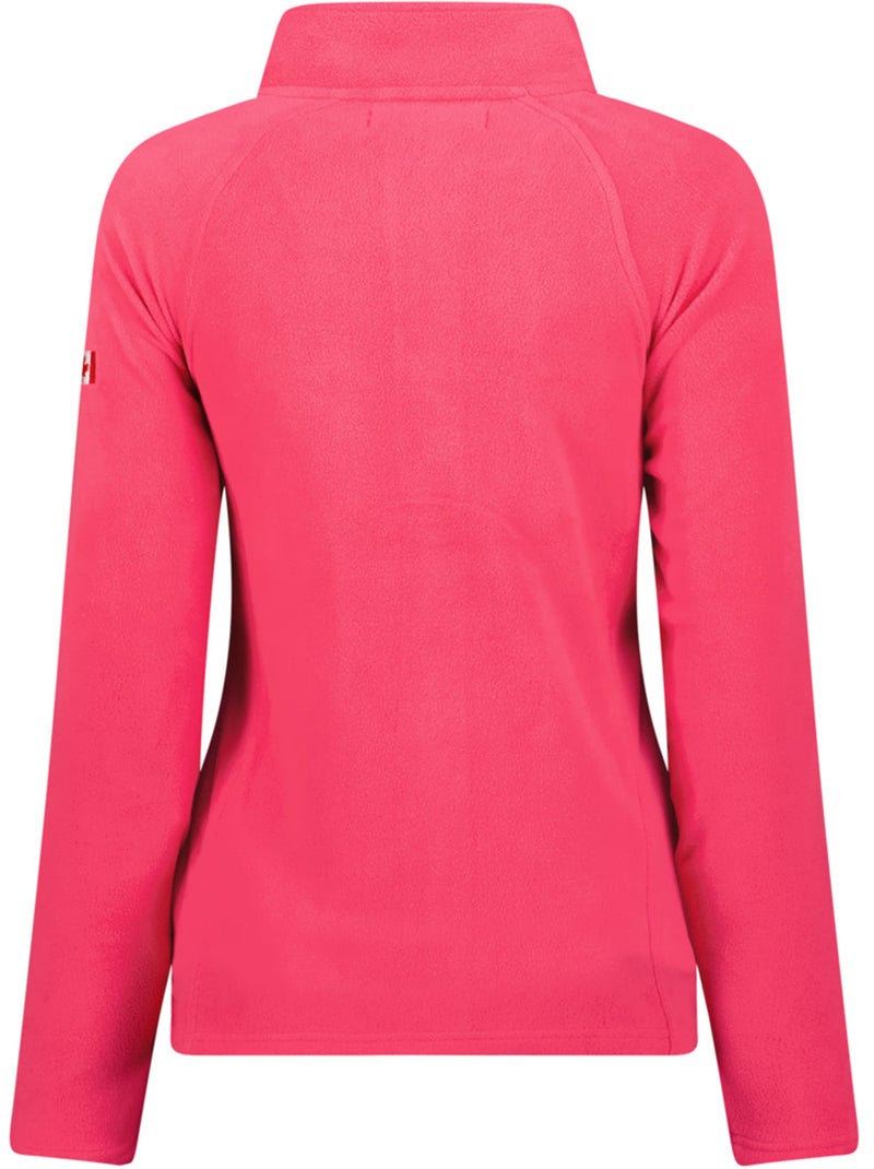 Veste polaire zippée col montant tugeak – canadian peak Rose fushia - Kiabi