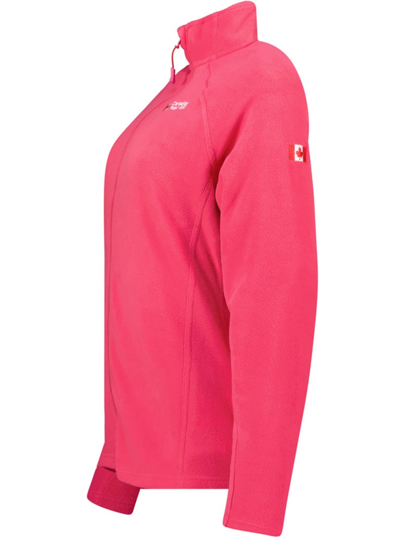 Veste polaire zippée col montant tugeak – canadian peak Rose fushia - Kiabi
