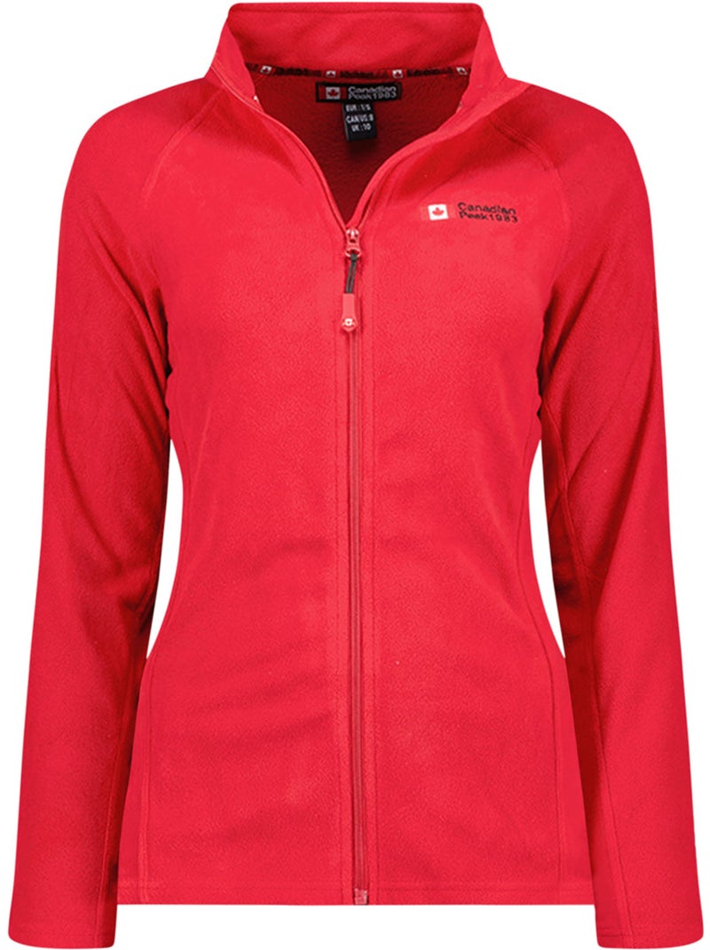 Veste polaire zippée col montant tugeak – canadian peak Rouge - Kiabi