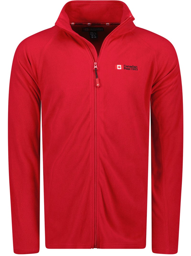 Veste polaire zippée col montant tugeak – canadian peak Rouge - Kiabi