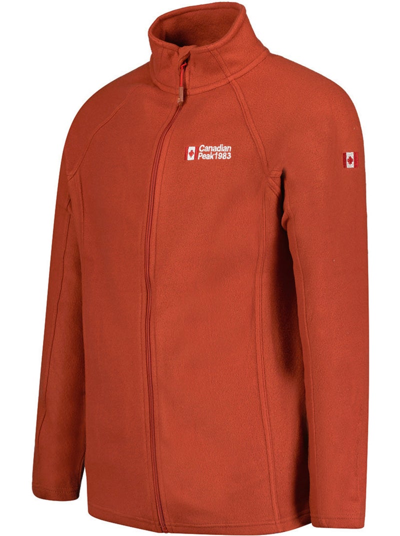 Veste polaire zippée col montant tugeak – canadian peak Terracotta - Kiabi