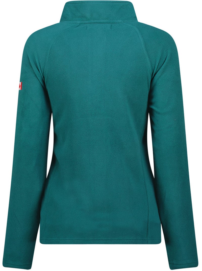 Veste polaire zippée col montant tugeak – canadian peak Vert foncé - Kiabi