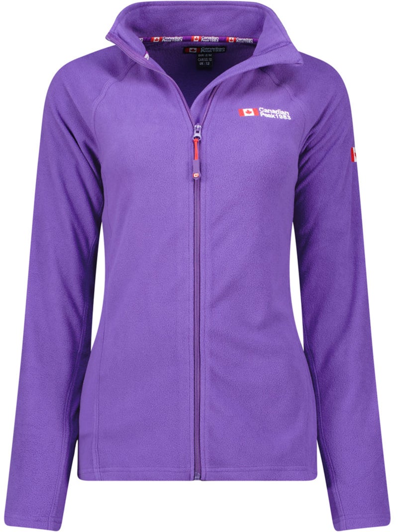 Veste polaire zippée col montant tugeak – canadian peak Violet - Kiabi