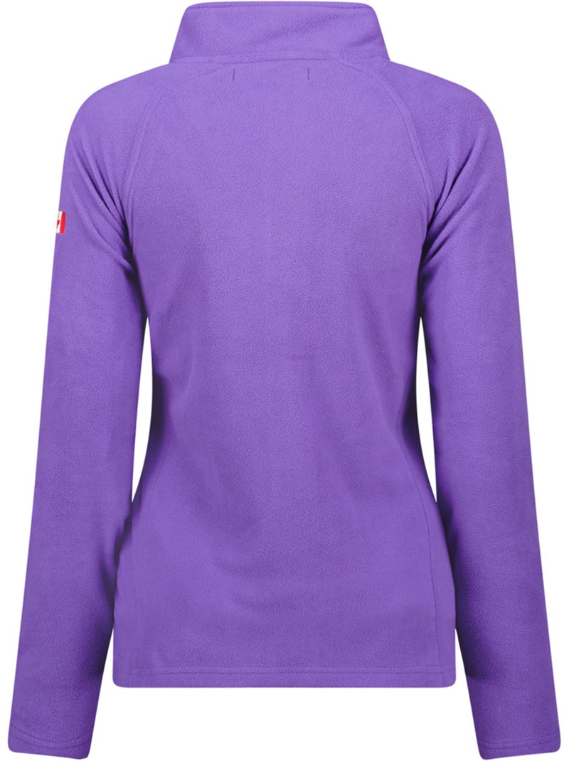 Veste polaire zippée col montant tugeak – canadian peak Violet - Kiabi