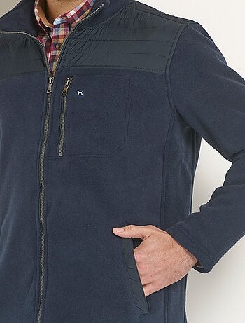 Veste polaire zippée empiècement épaules - Afibel
