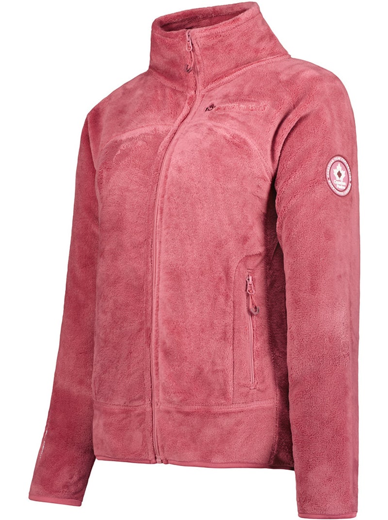 Veste polaire zippée udilas – canadian peak Rose poudré - Kiabi