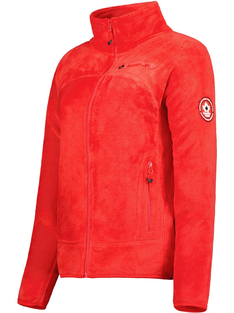 Veste polaire zippée udilas – canadian peak Rouge - Kiabi