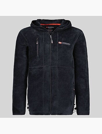 Veste polaire zippée upload hood – geographical norway