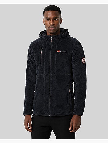 Veste polaire zippée upload hood – geographical norway