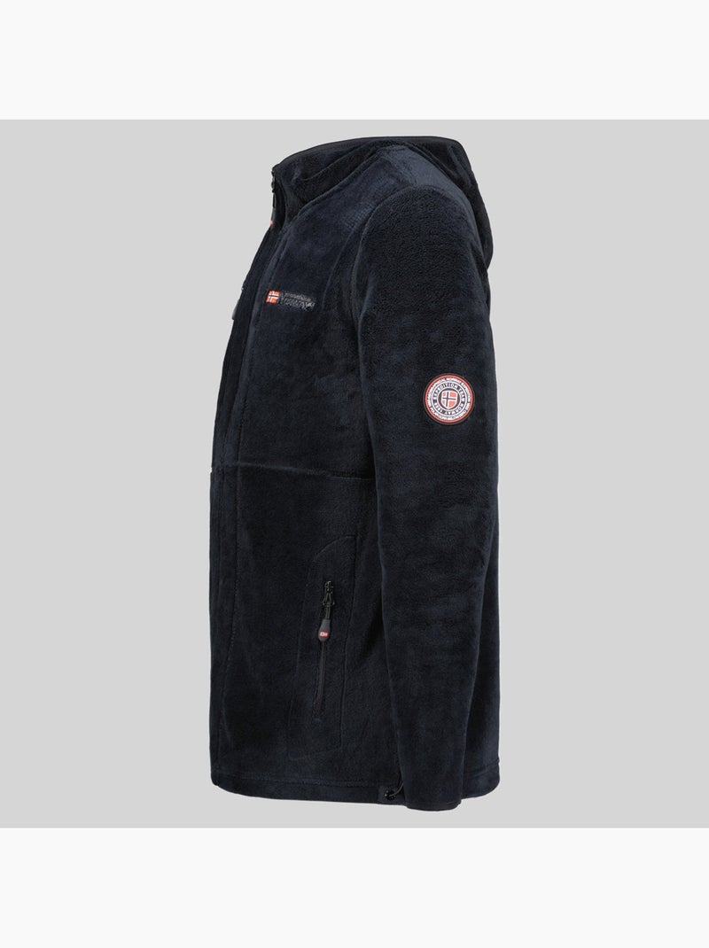 Veste polaire zippée upload hood – geographical norway Noir - Kiabi