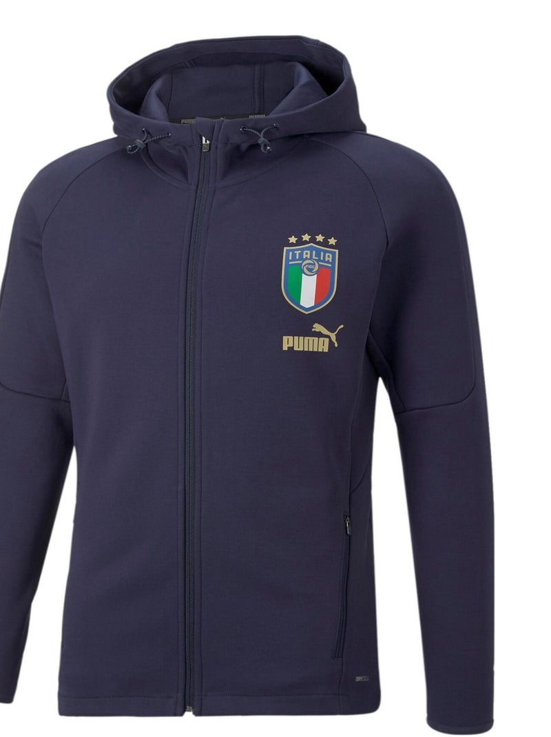 Veste 'Puma' 'FIGC Coach Casual' Bleu - Kiabi