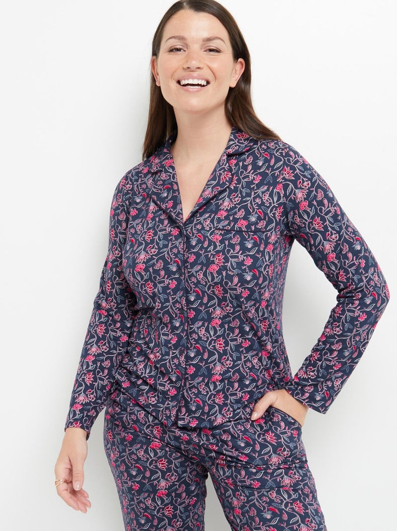 Veste pyjama Cookie - RougeGorge Lingerie Bleu Multicolore - Kiabi