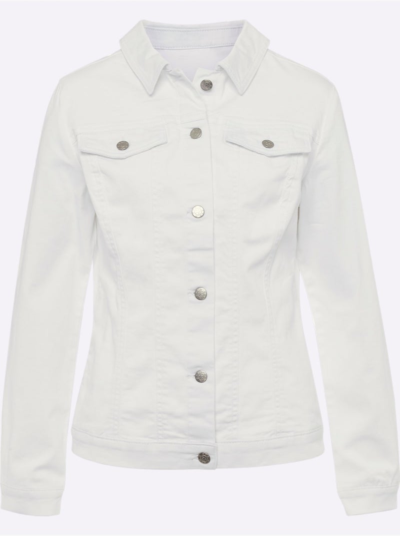 Veste Qualité Coton Doux Sur La Peau - Taille Standard - Helline Ecru - Kiabi