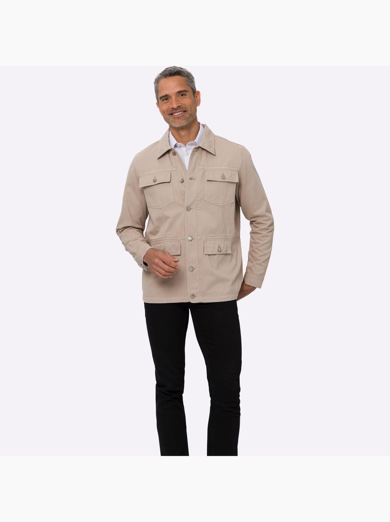 Veste Qualité Twill - Taille Standard - Moda Vilona Beige - Kiabi