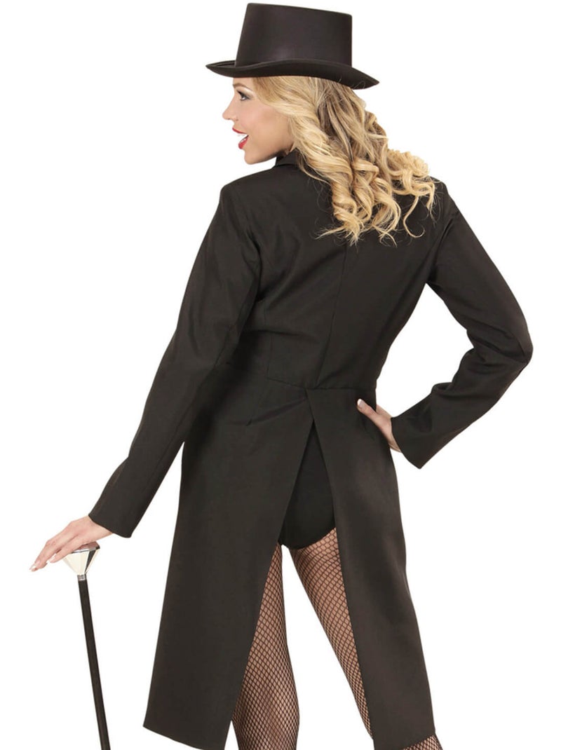 Veste Queue de Pie Femme - Noire Multicolore - Kiabi