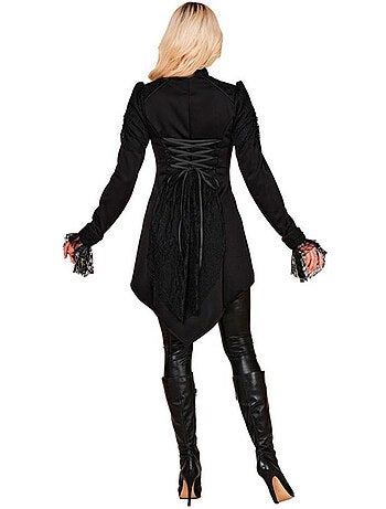 Veste queue-de-pie noire pour femme