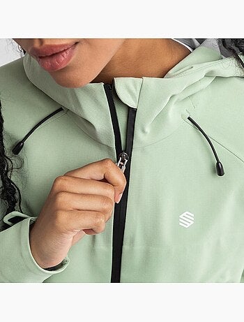 Veste randonnée hardshell femme randonnée femme lac léman
