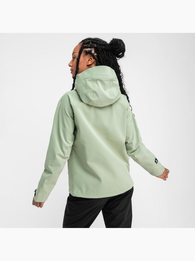 Veste randonnée hardshell femme randonnée femme lac léman Vert - Kiabi