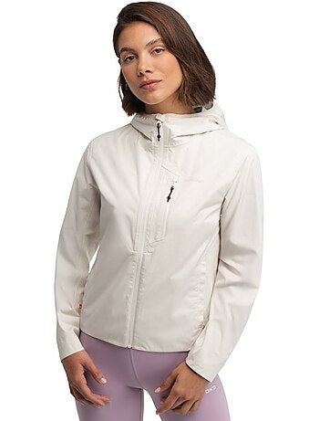 Veste randonnée imperméable ultralégère femme randonnée femme velora sand