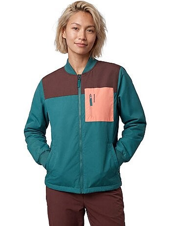 Veste randonnée isolante col bomber homme femme sarek-w