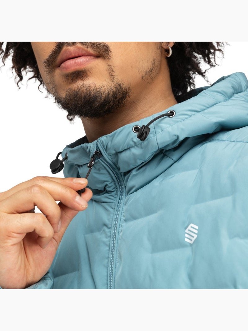 Veste randonnée isolante légère homme randonnée homme mineral Bleu - Kiabi
